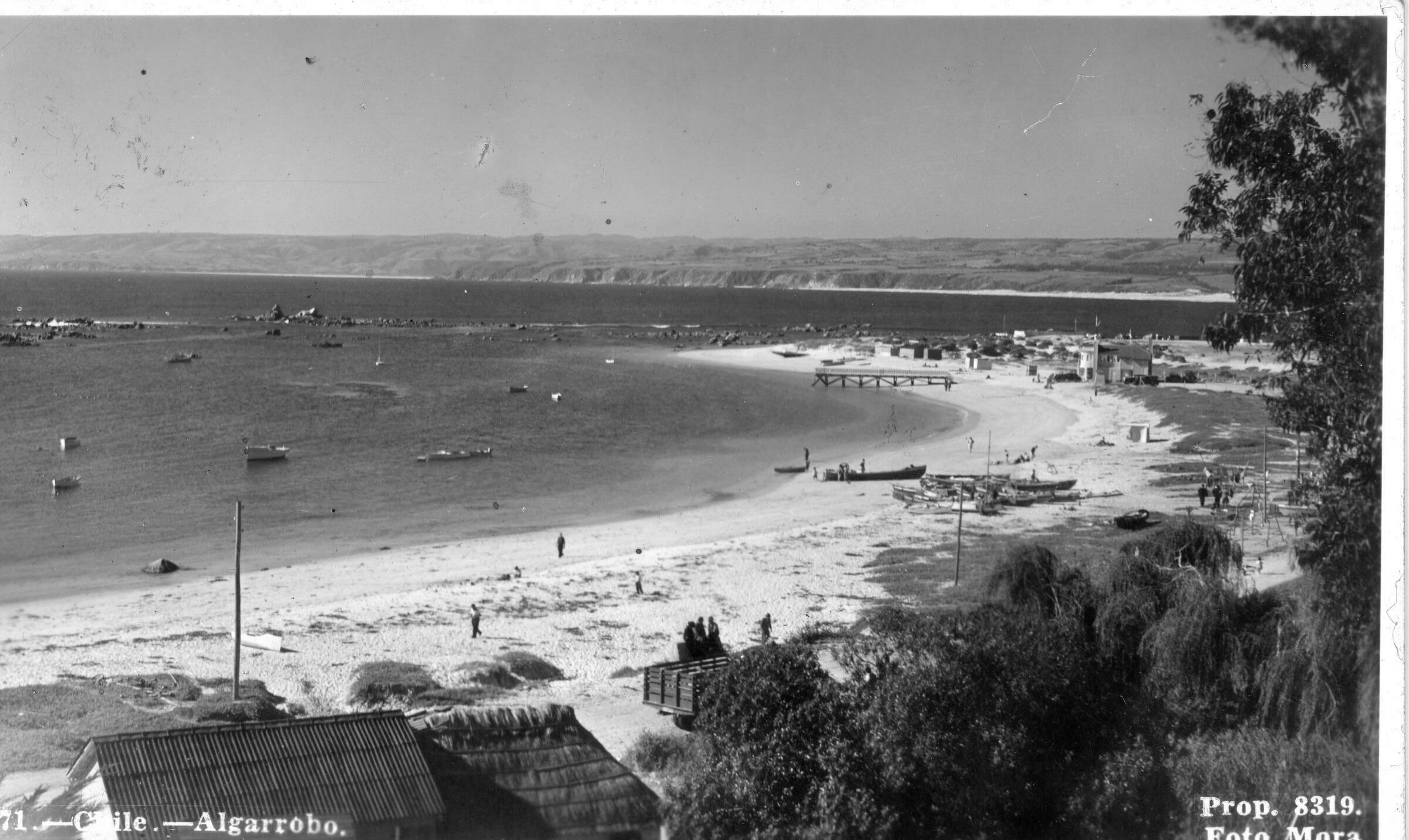 Plano general del litoral costero de Algarrobo.