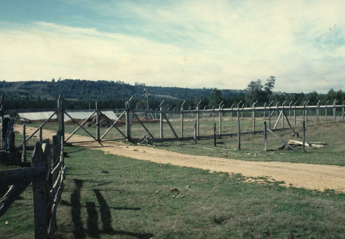plano general de un cerco de madera en las dependencias de la Compañía carbonífera San Pedro de Catamutún