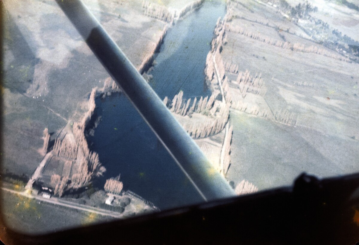 Vista superior del río Bueno. Imagen capturada desde una avioneta