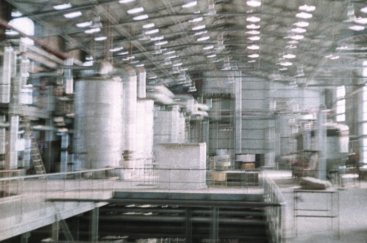 plano general de maquinarias y tuberías del interior de la planta de la Colun