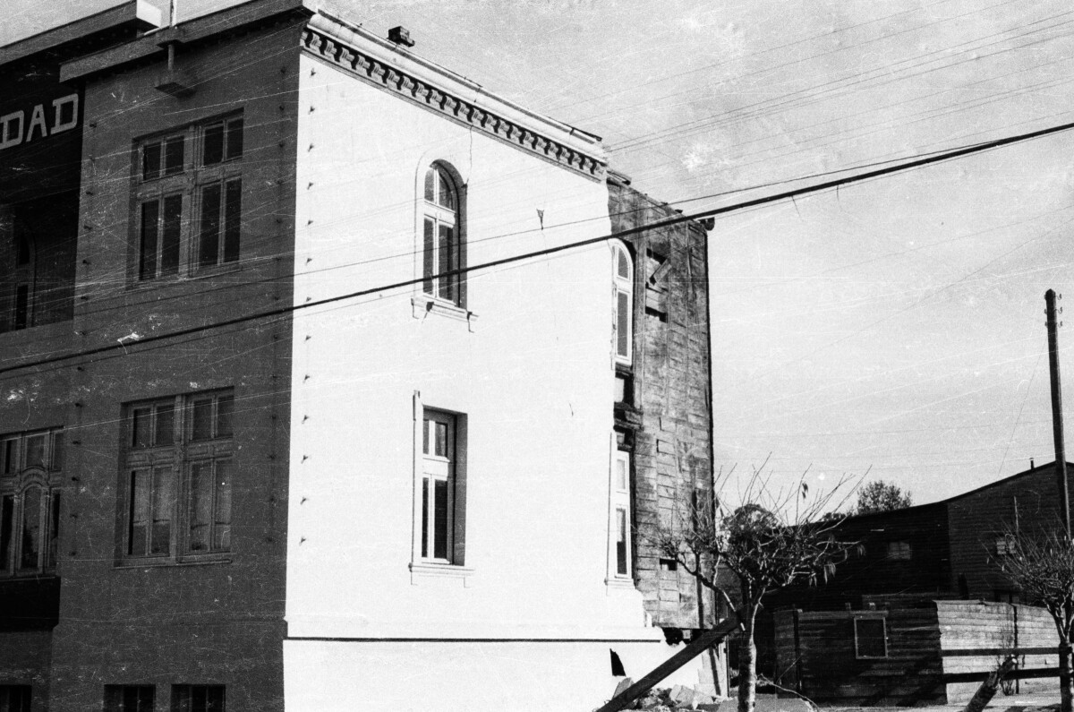 Plano general de muralla del municipio derrumbada por el temblor.