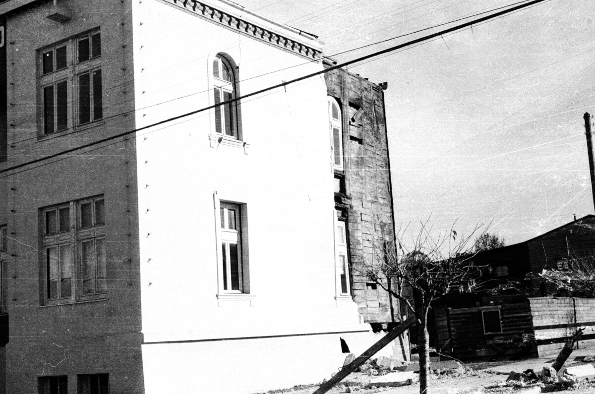 Plano general de muralla del municipio derrumbada por el temblor.