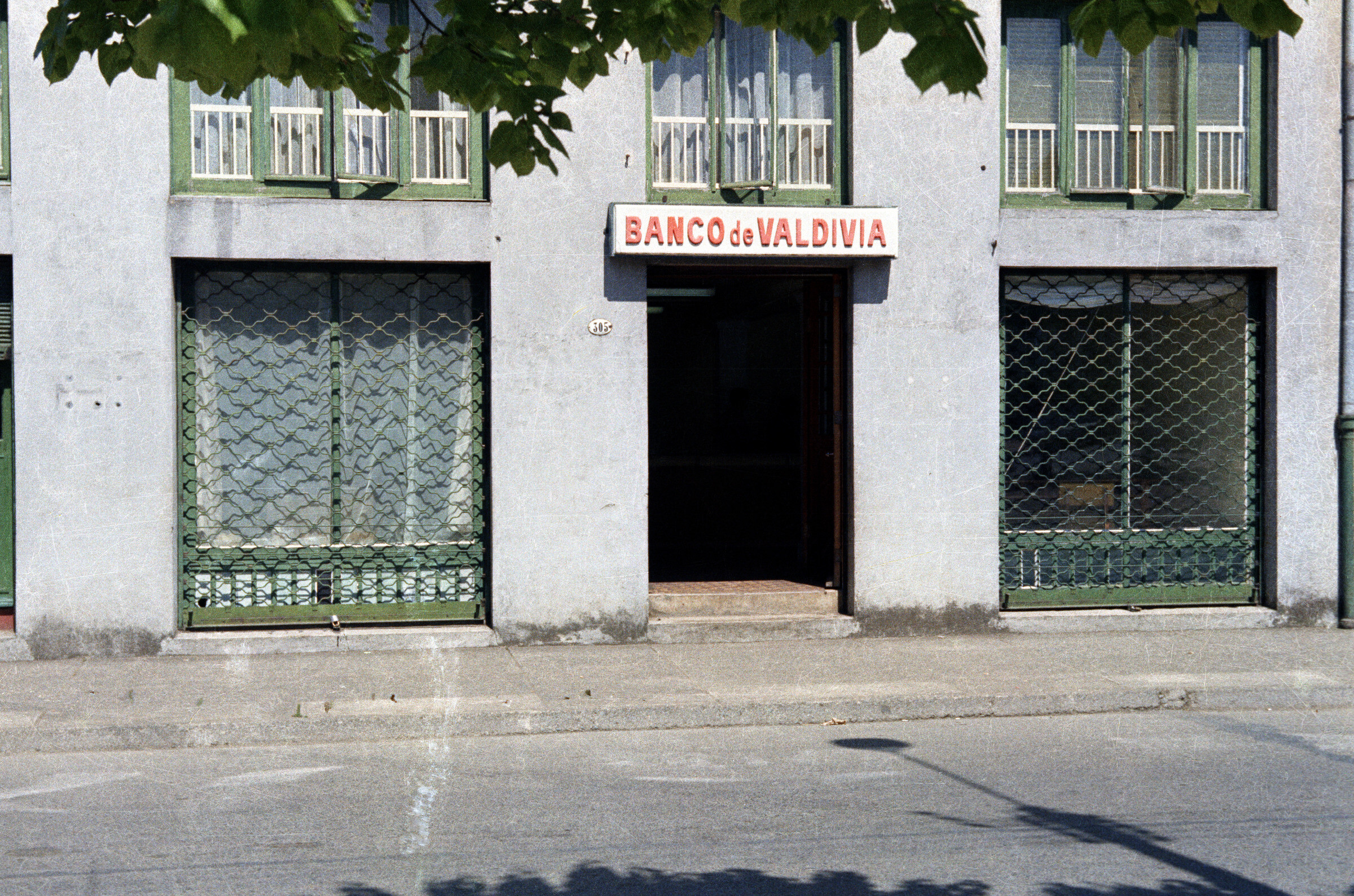 Plano entero del banco de Valdivia. Estructura de dos niveles.