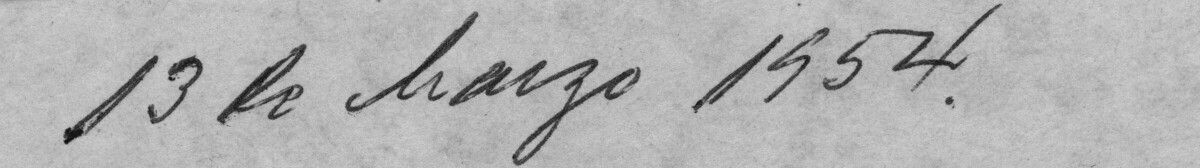 -Reverso de una fotografía en papel, con la inscripción --13 de marzo 1954.---